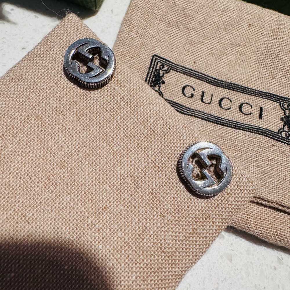 Gucci Interlocking-G Stud Earrings - image 1